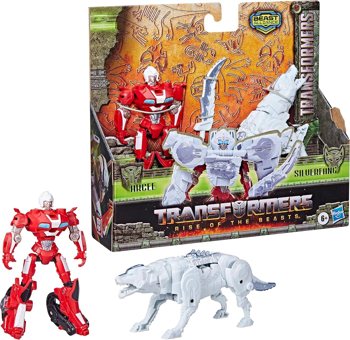 Arcee and Silverfang Beast Combiner 2 Pasck Beast Alliance. Transformers rise of the Beast